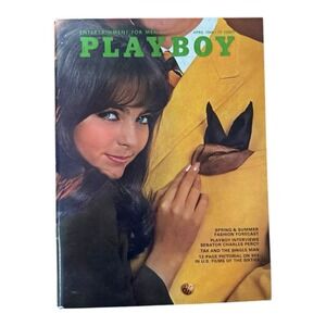 Playboy Magazine April 1968 Issue Gaye Rennie Charles Percy W Centerfold Vintage